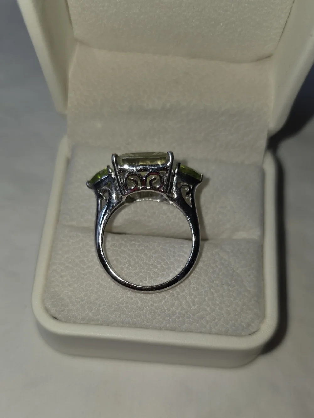 Ross-Simons Prasiolite And Peridot Ring Size 8.75
